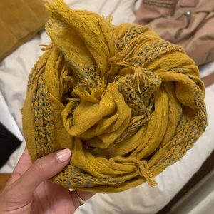 Free people mustard scarf